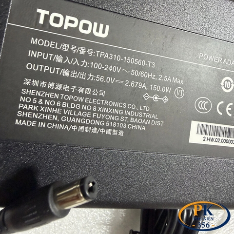 Nguồn Adapter TOPOW 56V 2.679A 150W TPA310-150560-T3 cho Switch PoE