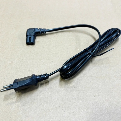 Cáp Nguồn Số 8 C7 Lõi Đồng 2×0.75mm² – Dây Nguồn IEC C7 An Toàn, Ổn Định Cho Adapter, TV, Loa đầu bẻ góc