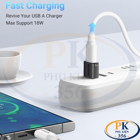 Đầu Chuyển USB 2.0 Type-A Sang USB Type-C Cái Ugreen 45275 Chính Hãng (Túi 2 Chiếc)