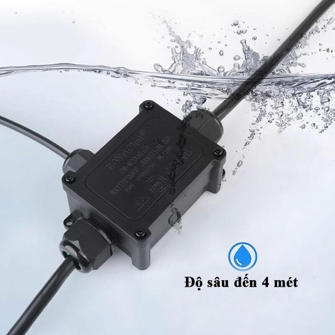 Hộp Nối Điện Chống Nước 3 Ngả IP68 E-Weichat EW-M2068S-3T Chính Hãng