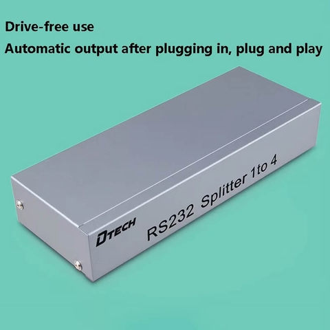 Bộ Chia RS232 DTECH DT-5044 1 Input 4 Output Chính Hãng 1x4