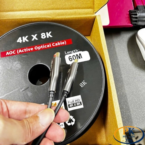 Dây HDMI Quang 2.1 8K@60Hz (10M–100M) – Cáp HDMI Fiber Optic Cao Cấp, Hỗ Trợ 4K@120Hz HD-PKH21