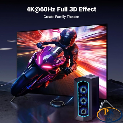 Dây cáp chuyển Displayport sang HDMI 2.0 4K@60Hz DP119 chính hãng Ugreen dài 1M 2M 15773 15774