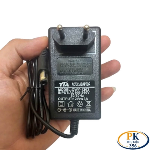 Nguồn Adapter 12V-3A 36W chân 5.5 x 2.5mm chính hãng TTA QWY-1203