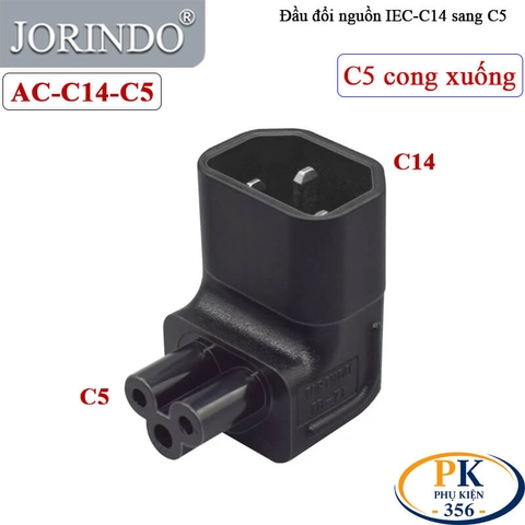 Đầu chuyển nguồn C14 sang C5 JORINDO model AC-C14-C5 - nối thẳng
