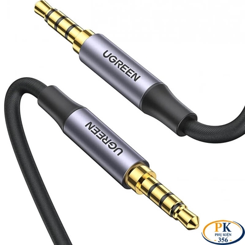 Dây Audio AUX 3.5mm 2 Đầu 4 Nấc TRRS Ugreen AV183 – Hỗ Trợ Mic, Tai Nghe
