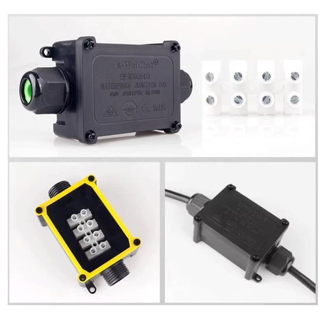 Hộp Nối Điện Chống Nước 2 Ngả IP68 E-Weichat EW-M2068S-2T Chính Hãng