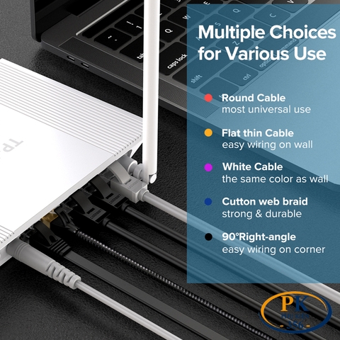 Dây cáp mạng RJ45 CAT6 UTP màu đen Ugreen 20168 NW103 dài 30M