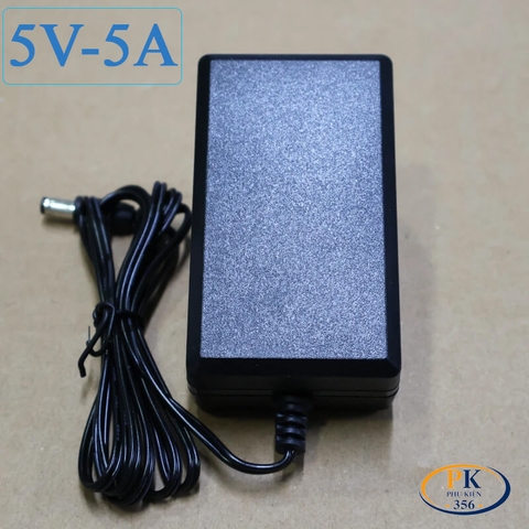 Bộ Nguồn DC Adapter 5V-5A ZB050500-5US – Jack DC 5.5×2.5mm, Dây 1.5M