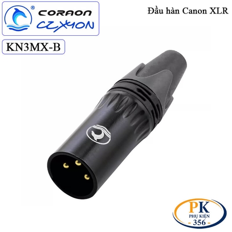 Đầu hàn Canon XLR 3 pin Coraon CZXYON KN3MX-B & KN3FX-B – Jack XLR hàn dây cao cấp