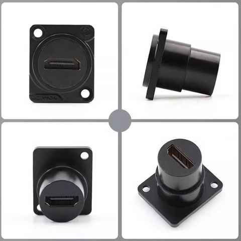 Nhân nối HDMI 2.0 âm tường lắp mặt máy Coraon LC-HDMI-B - cắm thẳng