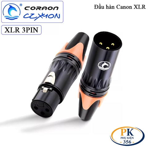 Đầu hàn Canon XLR 3 pin Coraon CZXYON KN3MX-B & KN3FX-B – Jack XLR hàn dây cao cấp
