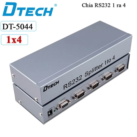 Bộ Chia RS232 DTECH DT-5044 1 Input 4 Output Chính Hãng 1x4