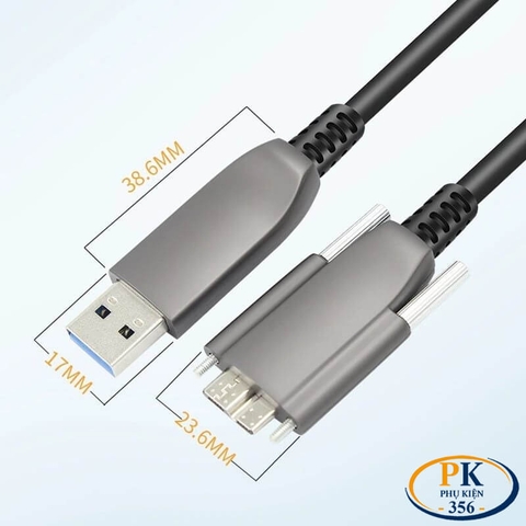 Dây Cáp Micro USB 3.1 Sợi Quang Cho Camera Công Nghiệp (8M–30M) – USB 3.1 Micro B Fiber PK-UB31