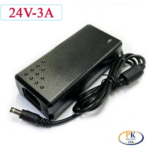 Bộ Nguồn Adapter DC 24V 3A 72W YU-2403 – Jack DC 5.5×2.5mm, Chống Nhiễu, Ổn Định