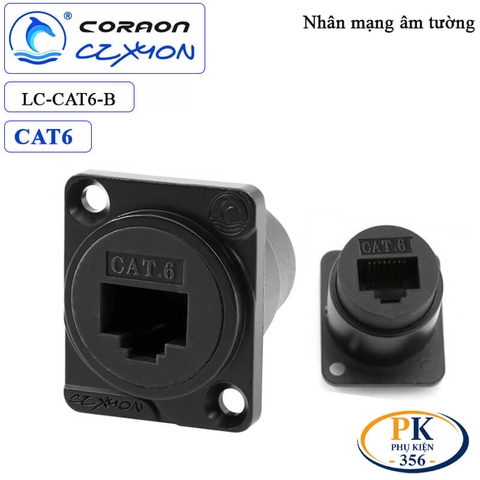 Nhân nối mạng RJ45 CAT6 âm tường Coraon CZXYON LC-CAT6-B