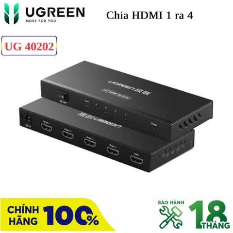 Bộ chia HDMI 1 ra 8 chuẩn 4K@30Hz chính hãng Ugreen 40203