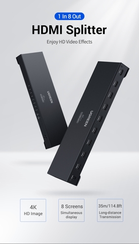 Bộ chia HDMI 1 ra 8 chuẩn 4K@30Hz chính hãng Ugreen 40203