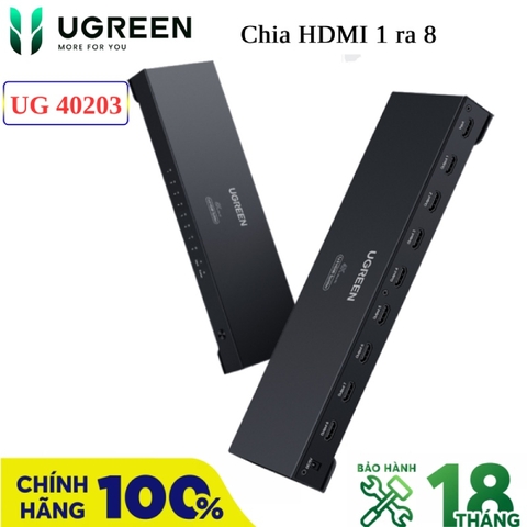 Bộ chia HDMI 1 ra 2 chính hãng Ugreen 40201