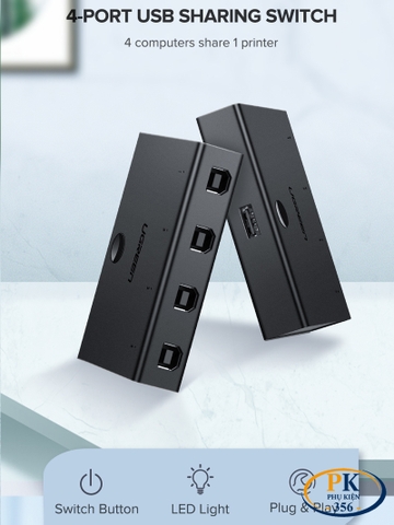 Bộ chia sẻ máy in 4 cổng Ugreen 30346 US158