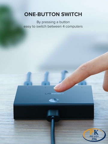 Bộ chia sẻ máy in 4 cổng Ugreen 30346 US158