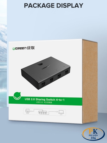 Bộ chia sẻ máy in 4 cổng Ugreen 30346 US158