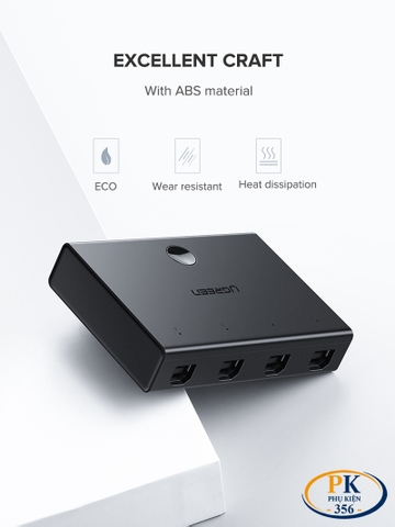 Bộ chia sẻ máy in 4 cổng Ugreen 30346 US158