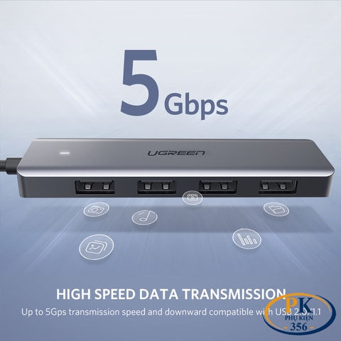 Bộ chia USB 3.0 4 cổng Ugreen 50985 CM219