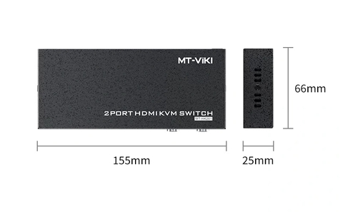 Bộ chuyển mạch KVM Switch HDMI 2 cổng 4K@60Hz MT-viki MT-HK201
