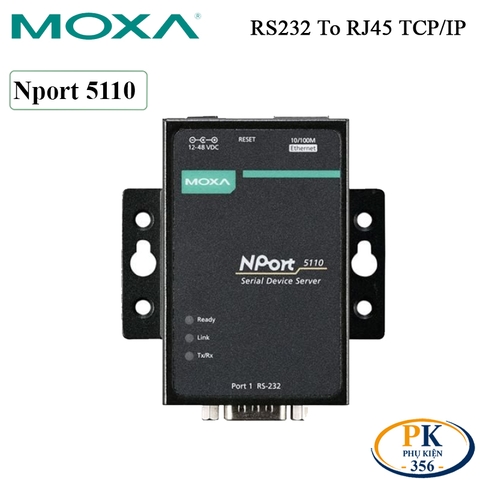 Bộ chuyển RS232 sang RJ45 TCP/IP Moxa Nport 5110