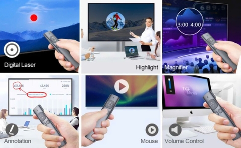 Bút Trình Chiếu Kỹ Thuật Số Spotlight Norwii N96S laser màu xanh dùng cho tivi màn led