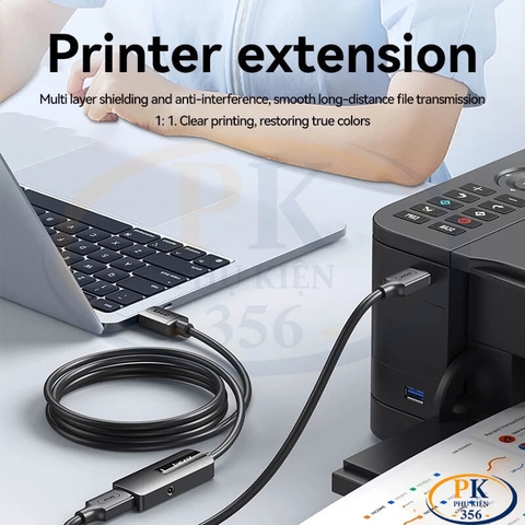 Cáp USB 3.0 Nối Dài Có Chipset Khuếch Đại Và Nguồn Phụ 5V2A Jasoz D116 5M 10M 15M 20M