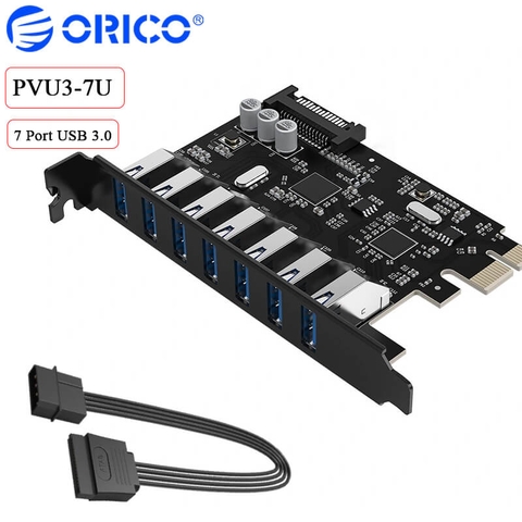 Card Mở Rộng PCIe Ra USB 3.0 4 Cổng Orico PVU3-4P-V1 – Chip VIA VL805, Tốc Độ 5Gbps