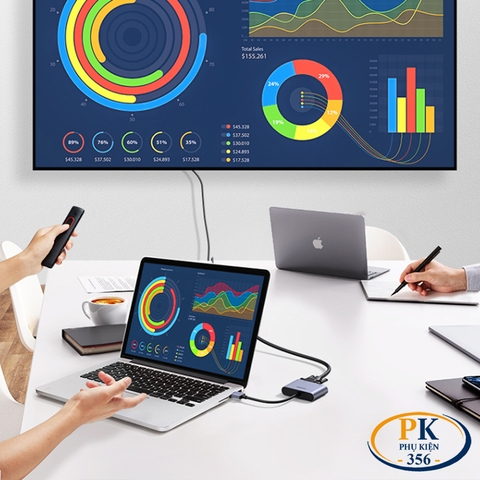 Cáp chuyển đổi USB 3,0 sang HDMI VGA Ugreen 20518 CM449