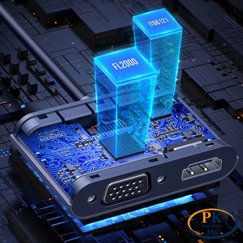 Cáp chuyển đổi USB 3,0 sang HDMI VGA Ugreen 20518 CM449