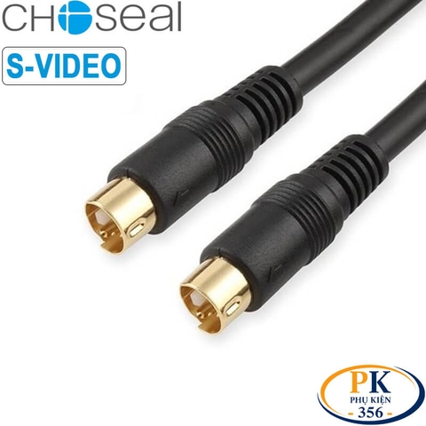 Cáp S-Video Choseal Dài 1.5M–30M Đầu Mạ Vàng – Mini DIN 4 Pin (MD4) Cho Máy Siêu Âm, Nội Soi