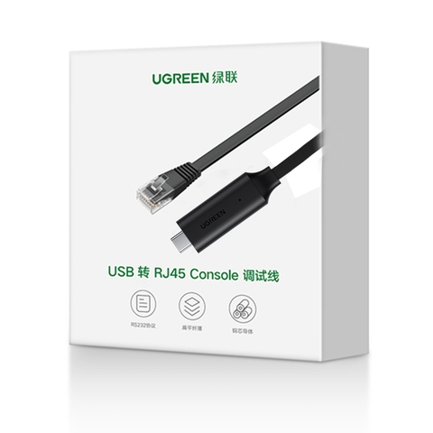 Cáp USB-C console điều khiển wifi Cisco Tenda TP-Link 1.5 mét Ugreen 80186