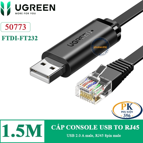 Cáp USB console điều khiển wifi Cisco Tenda TP-Link 3 mét Ugreen 60813