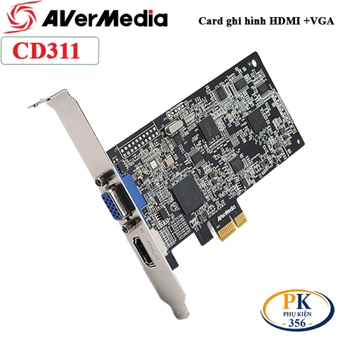 Card ghi hình capture HDMI + VGA Avermedia CD311 DarkCrystal