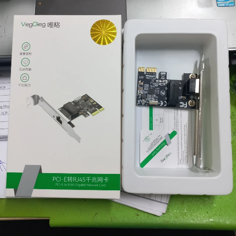 Card mạng LAN RJ45 1000 Mbps chíp RTL8111F Veggieg V-PC01