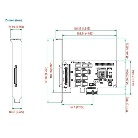Card mở rộng RS232 PCIe to 8 RS232 Moxa CP-168EL-A 8 port cách ly điện 15KV