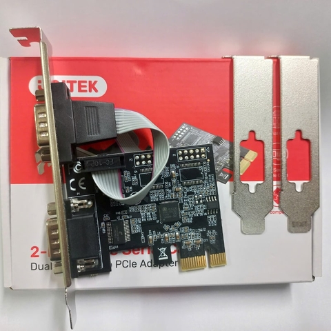 Card PCIe sang 2 cổng RS232 DB9 Unitek Y-7504B chính hãng ( Y-7504BBK01)