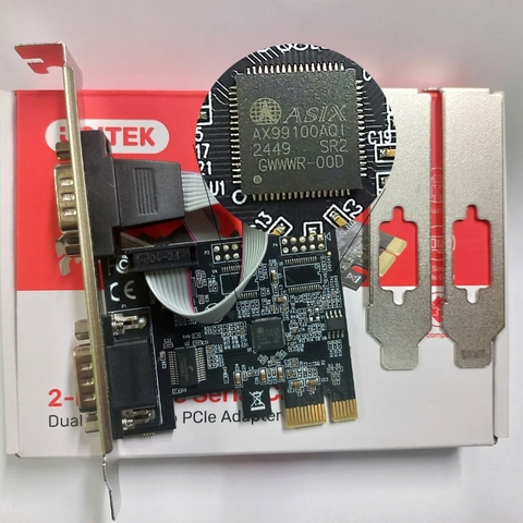 Card PCIe sang 2 cổng RS232 DB9 Unitek Y-7504B chính hãng ( Y-7504BBK01)