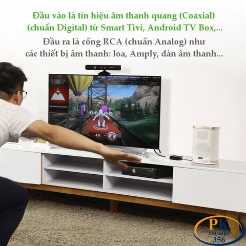 Bộ chuyển audio Quang optical Coaxial sang AV 3.5mm chính hãng Ugreen 30523