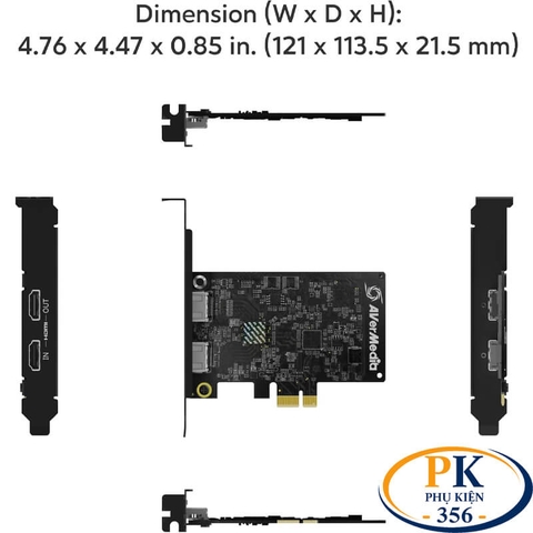 Card PCIe X1 ghi hình HDMI 4K@30Hz livestream chính hãng Avermedia GC571