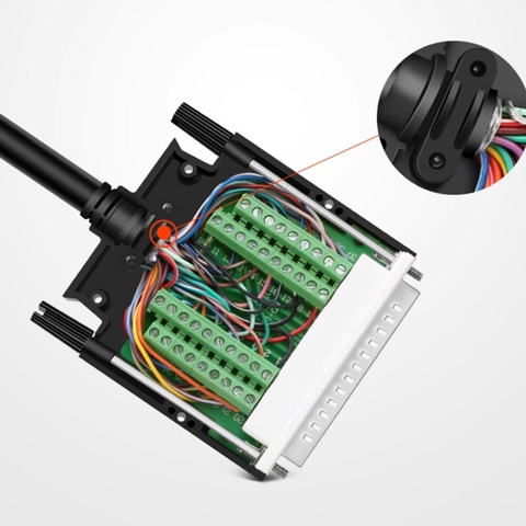 Đầu bấm DB37 đực chân đồng vỏ ốp nhựa HD-Link YL-SCC-37M