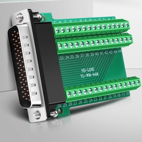 Đầu bấm DB44 đực chân vặn vit HD-Link YL-SM-44M male