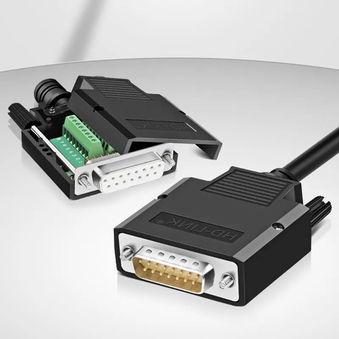 Đầu bấm COM DB15 chân đồng chính hãng HD-Link YL-SCD-15M YL-SCD-15F