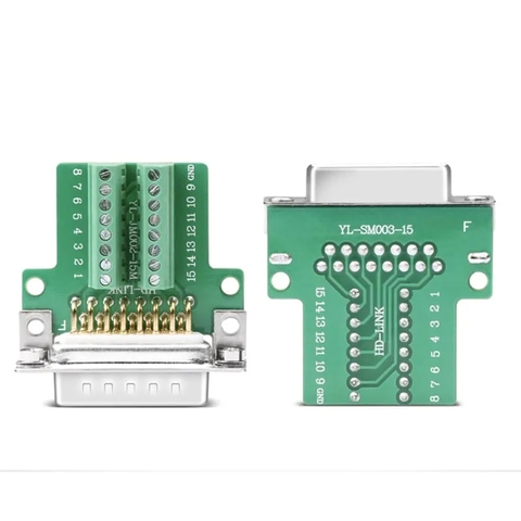 Đầu bấm COM DB15 chân đồng chính hãng HD-Link YL-SCD-15M YL-SCD-15F