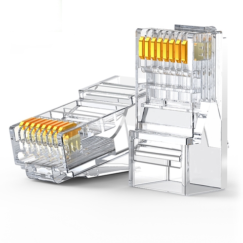 Đầu bấm hạt mạng RJ45 CAT5E chân đồng UTP Ugreen NW110 50246 hộp 100 hạt